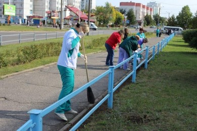 В Первомайском районе продолжаются санитарные дни по наведению порядка
