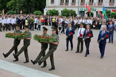 С праздником, свободная и гордая страна! В Бобруйске состоялся митинг, посвященный Дню Независимости Республики Беларусь