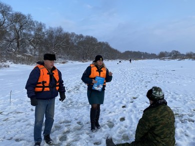 Профилактическая акция «Зимний патруль» продолжается у водоемов Бобруйщины