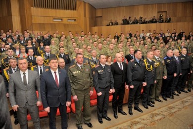 В администрации Первомайского района прошло торжественное собрание, посвященное 106-й годовщине со дня образования внутренних войск МВД Республики Беларусь