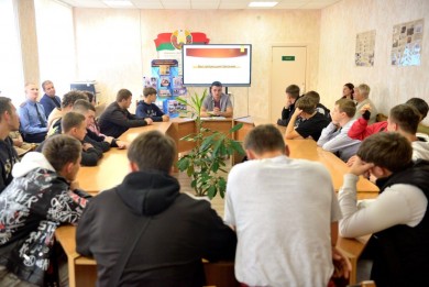 В индустриально-строительном колледже прошла встреча с представителями исправительного учреждения открытого типа №15 УДИН МВД Республики Беларусь по Могилевской области