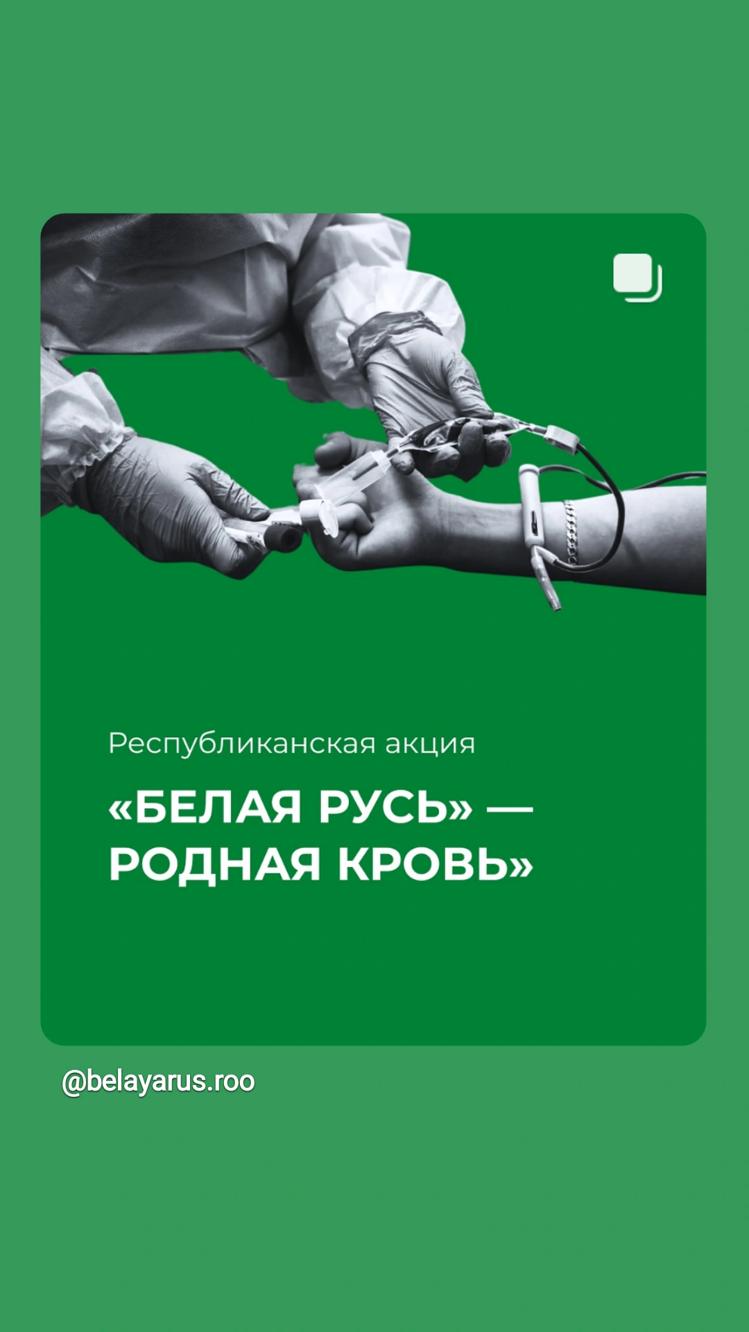 Республиканская акция «Белая Русь» - родная кровь»