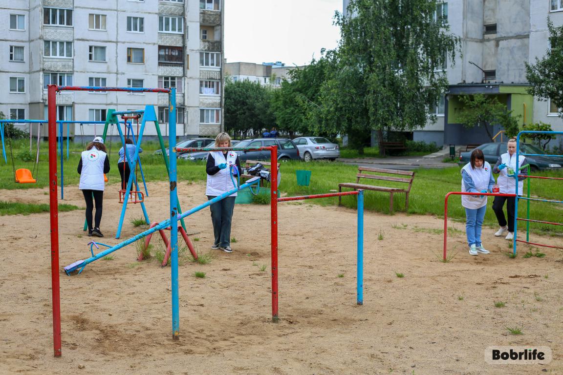 Курс на красоту и порядок. РОО «Белая Русь» активно участвует в благоустройстве