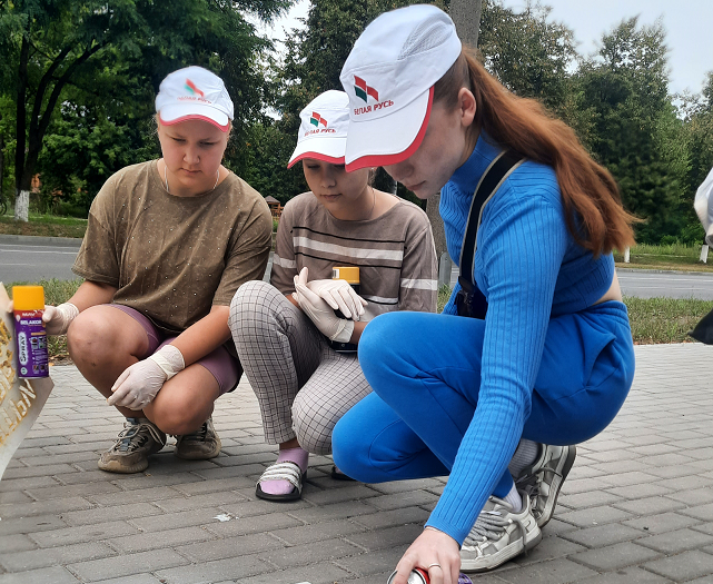 В Первомайской районной организации г. Бобруйска Республиканского общественного объединения «Белая Русь» продолжается акция «Возьми ребенка за руку!»