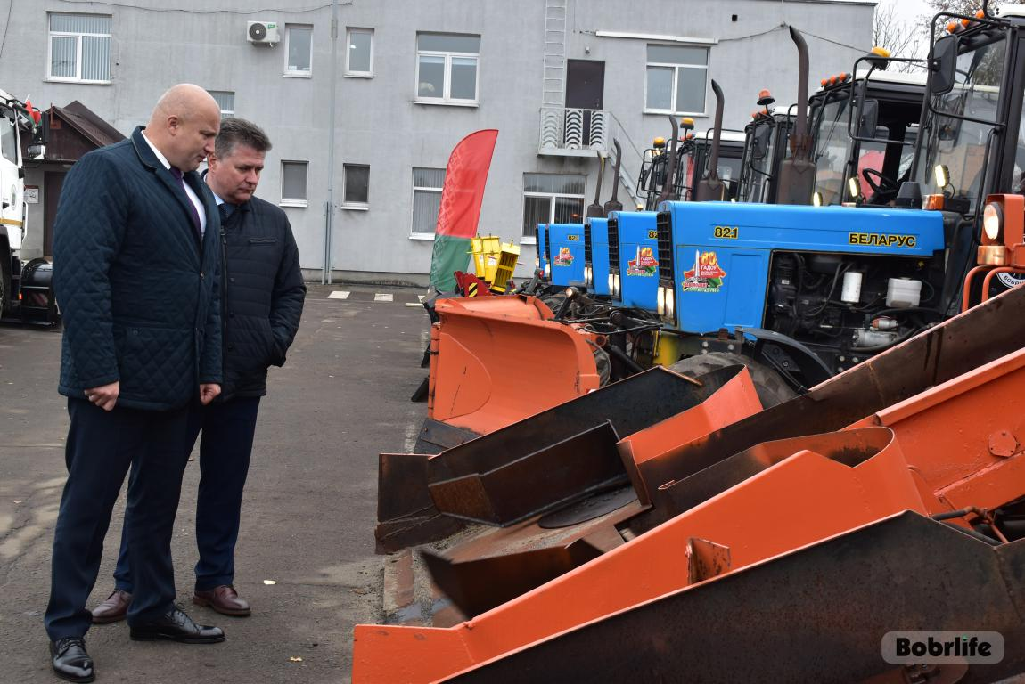 К холодам готовы. Проведена проверка готовности коммунальной техники ДЭП Бобруйска к зимнему периоду