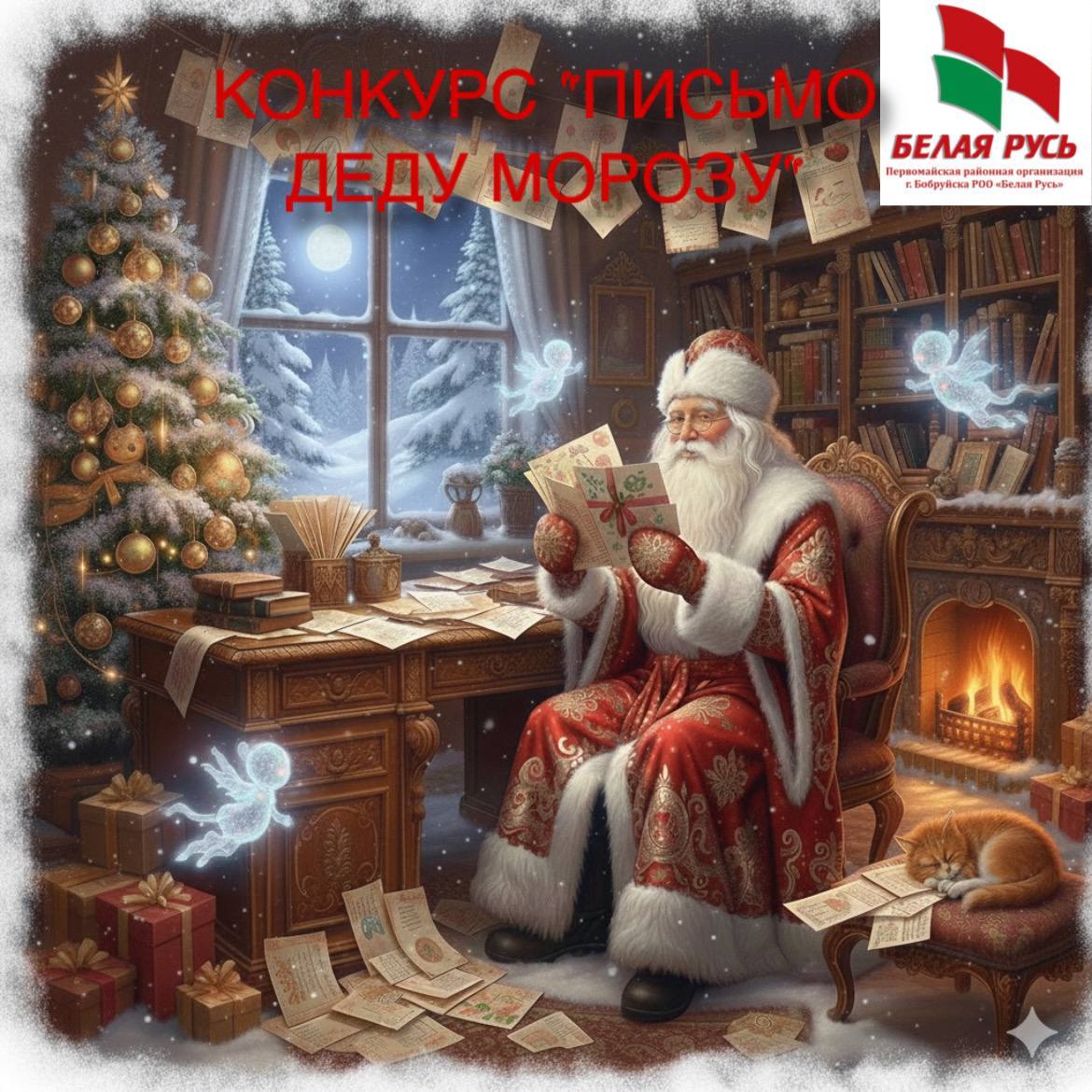 Первомайская районная организация г. Бобруйска РОО «Белая Русь» сообщает о проведении ежегодного областного конкурса ​«Письмо Деду Морозу»!
